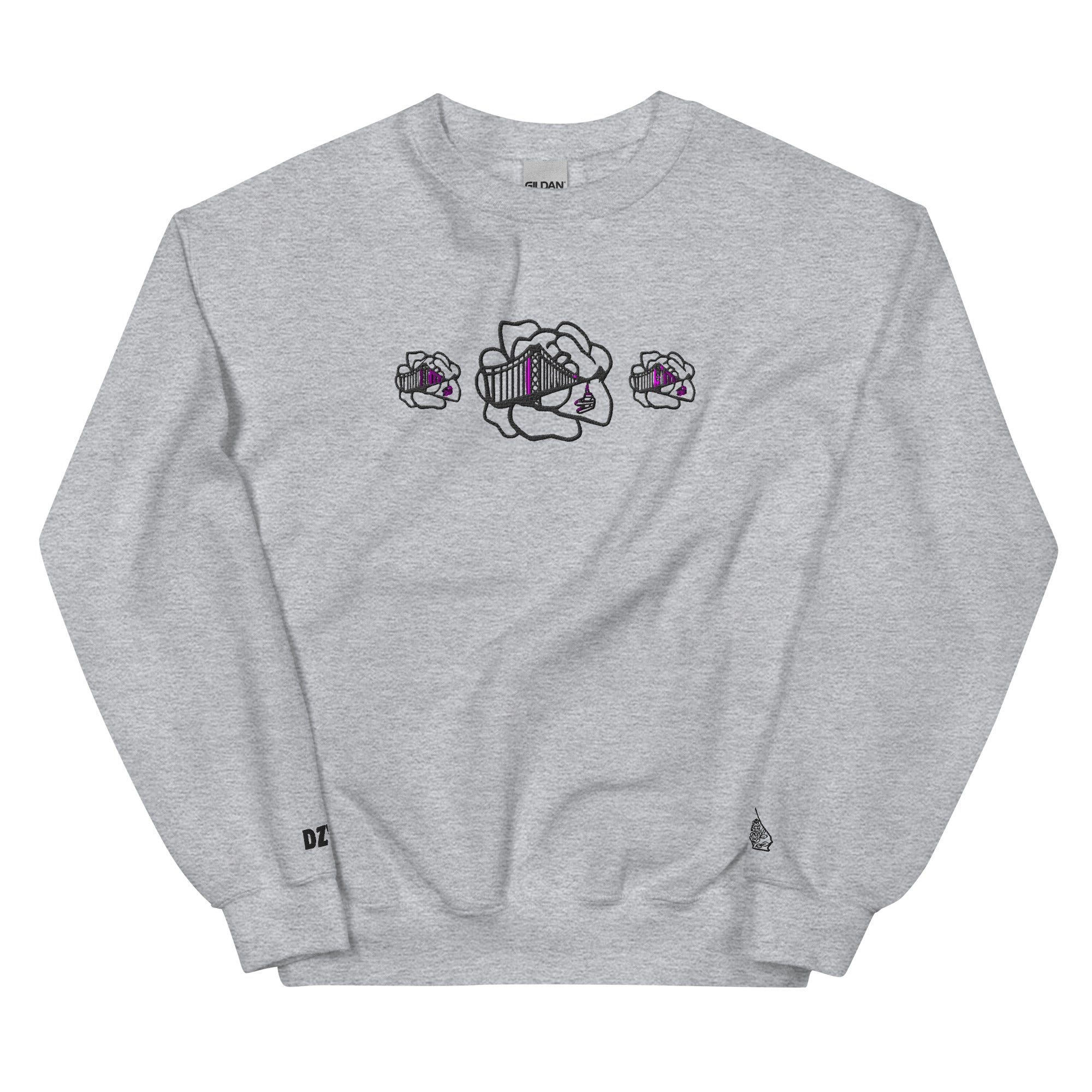 Bay Bridge Flowers Crewneck Sweater (Alt) – DizzzyKicks