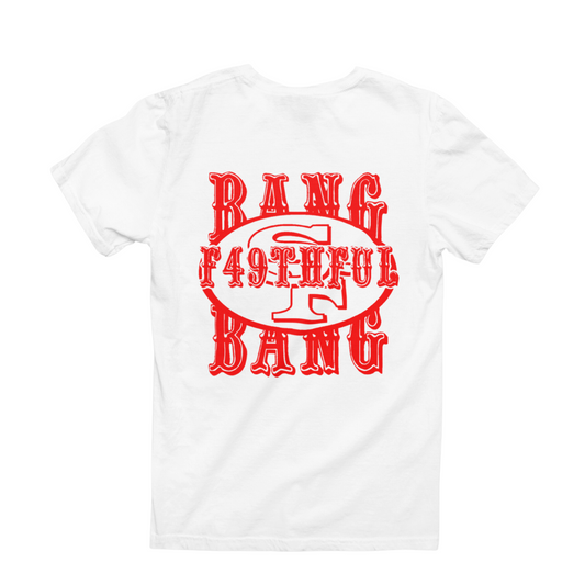 Bang Bang Faithful Tee (White/Red)