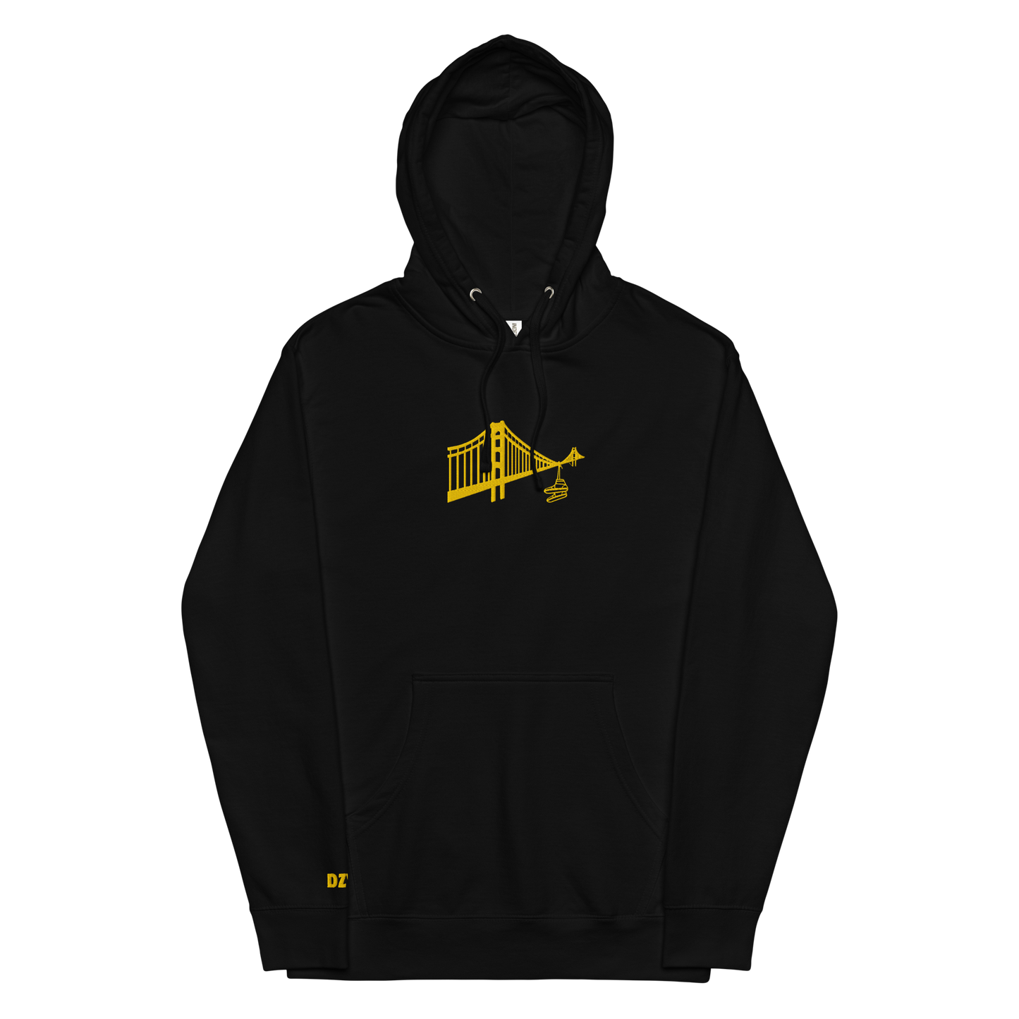Black/Gold Golden Lace Bridge Hoodie